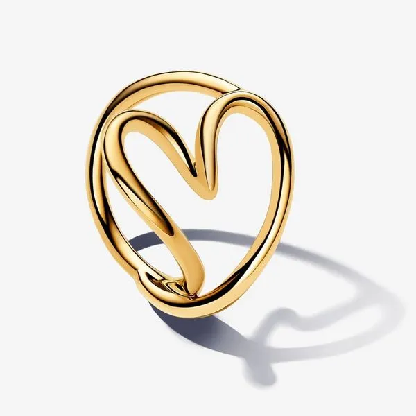 Organically shaped Heart Ring