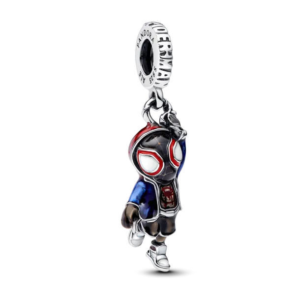 Marvel Spider-Man Miles Morales Sterling Silver Dangle