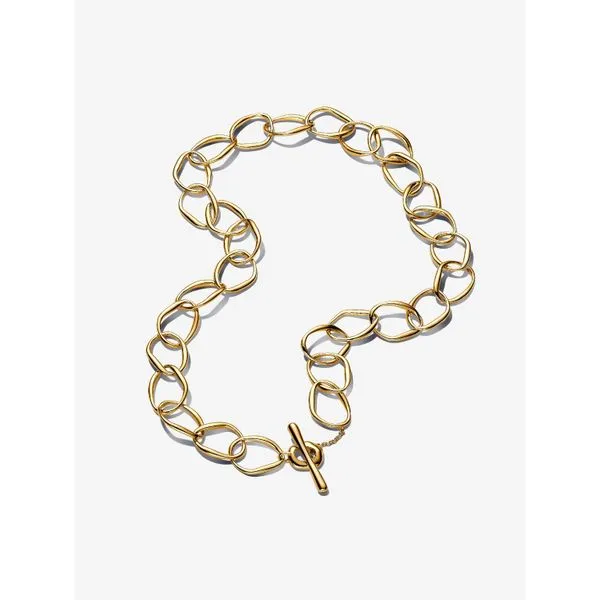 Organically Shaped 14K Gold-Plated Necklace