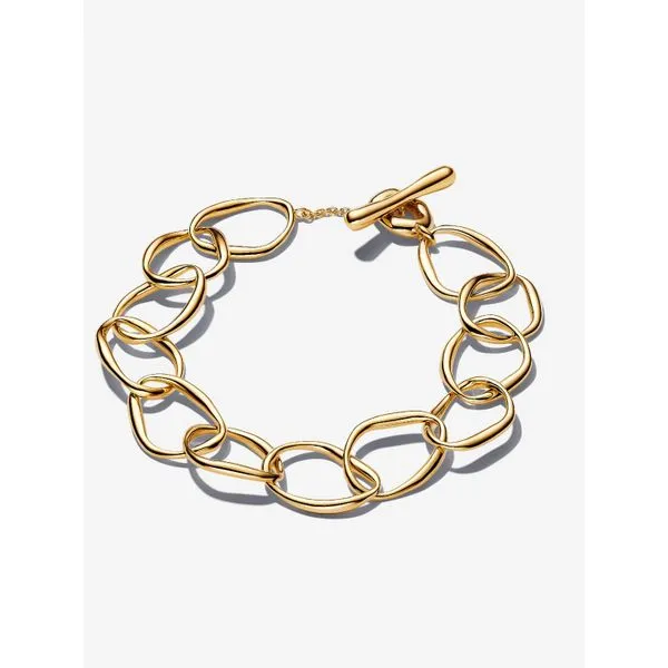 Organically Shaped 14K Gold-Plated Bracelet