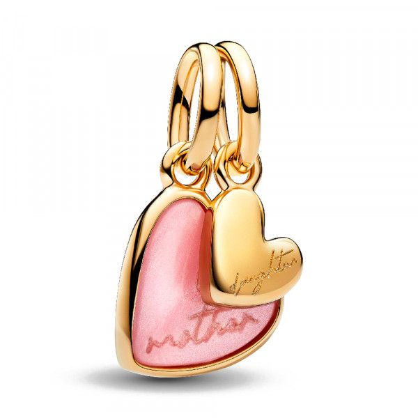 Mother & Daughter 14K Gold-Plated Splittable Dangle JMR Jewelers Cooper City, FL