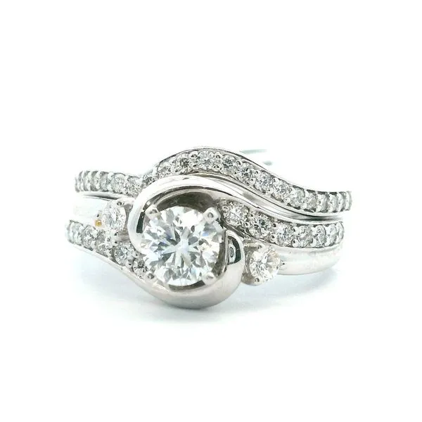 14K White Gold 1.20ct Diamond Wedding Set
