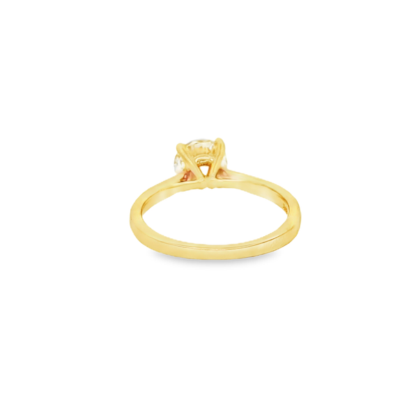 14K Yellow Gold Round Diamond 1.36ctw Solitaire Engagement Ring Image 3 Jo & Co. Jewelers Hardy, VA