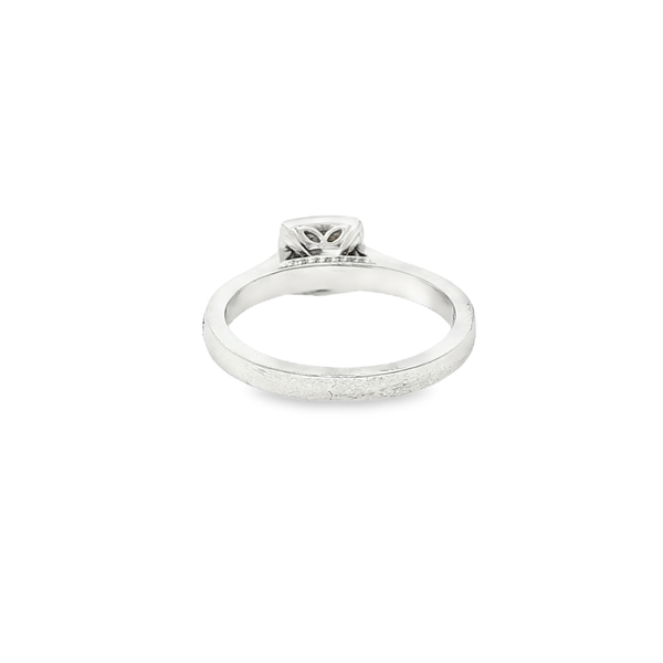 14K White Gold Round Diamond 0.74ctw Halo Engagement Ring Image 3 Jo & Co. Jewelers Hardy, VA
