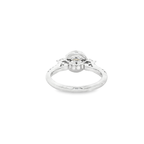 14K White 1.20ctw Round Diamond Halo Engagement Ring Image 3 Jo & Co. Jewelers Hardy, VA