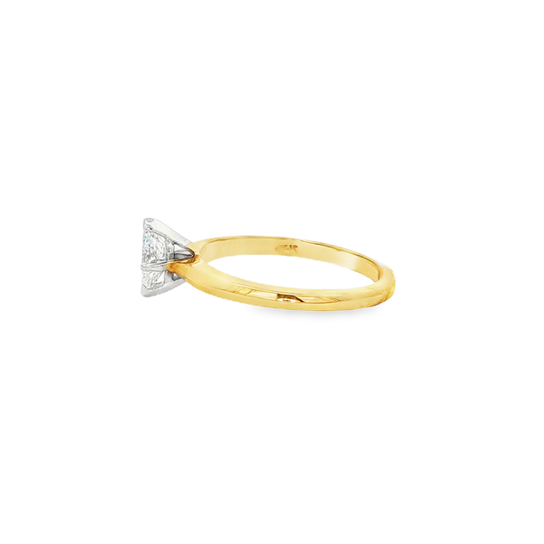 14K Yellow & White 0.36ctw Marquise Diamond Solitaire Engagement Ring Image 4 Jo & Co. Jewelers Hardy, VA