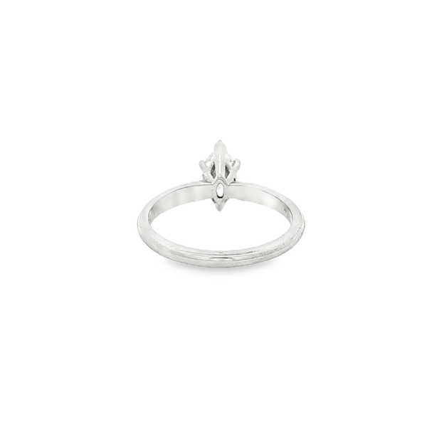 14K White 0.72ctw Marquise Diamond Solitaire Engagement Ring Image 3 Jo & Co. Jewelers Hardy, VA