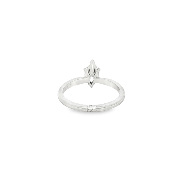 14K White Gold 0.60ct Marquise Diamond 6-Prong Solitaire Engagement Ring Image 3 Jo & Co. Jewelers Hardy, VA