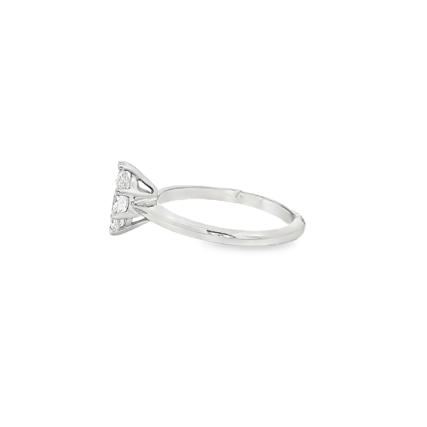 14K White Gold 0.60ct Marquise Diamond 6-Prong Solitaire Engagement Ring Image 4 Jo & Co. Jewelers Hardy, VA