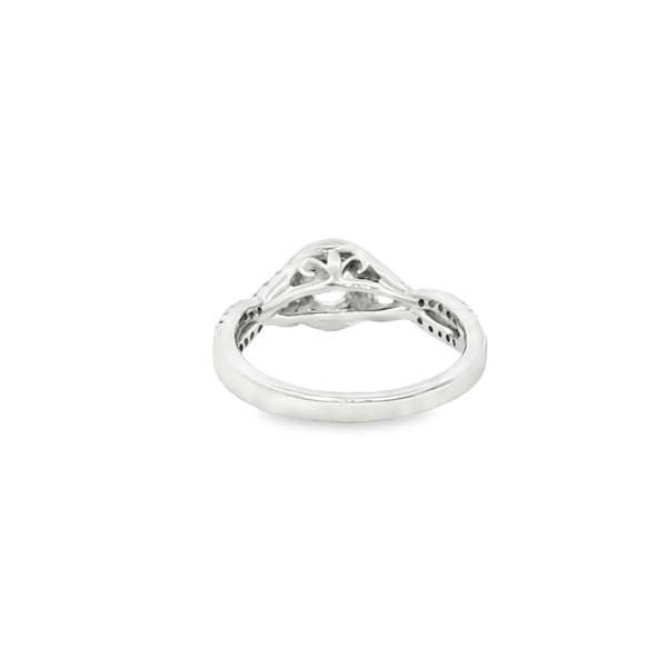 Gabriel 14K White Gold Crossover Diamond Engagement Ring Image 3 Jo & Co. Jewelers Hardy, VA