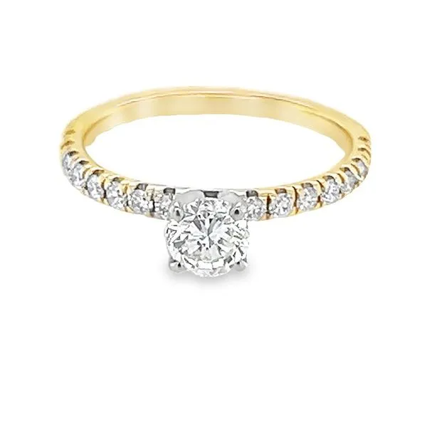14K Yellow & White Gold .84ct TW Diamond Engagement Ring Jo & Co. Jewelers Hardy, VA