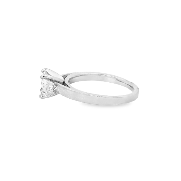 Platinum Princess Cut Diamond 1.04ct Engagement Ring Image 4 Jo & Co. Jewelers Hardy, VA
