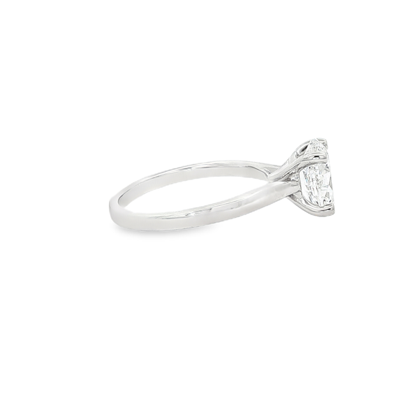 14K White Gold 2.00Ct Oval Diamond Solitaire Engagement Ring Image 2 Jo & Co. Jewelers Hardy, VA