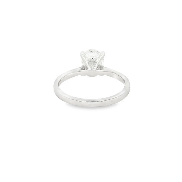 14K White Gold 2.00Ct Oval Diamond Solitaire Engagement Ring Image 3 Jo & Co. Jewelers Hardy, VA