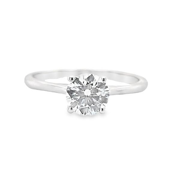 14K White Gold 1.00ct Lab-Grown Round Diamond Solitaire Engagement Ring Jo & Co. Jewelers Hardy, VA