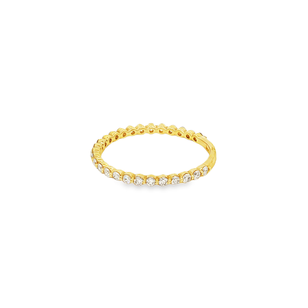 14K Yellow Gold 0.33 CT Round Diamond Shared-Prong Band Image 4 Jo & Co. Jewelers Hardy, VA