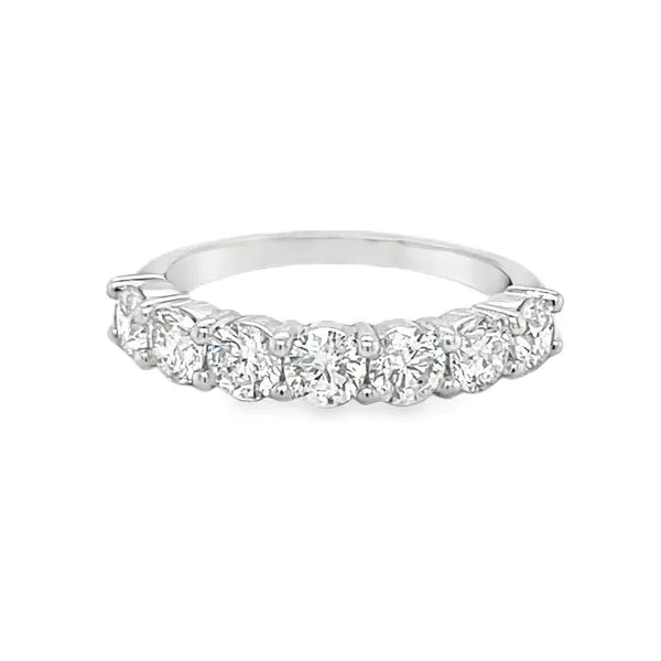 14K White Gold Lab- Grown Round Diamond 7-Stone Ring Jo & Co. Jewelers Hardy, VA
