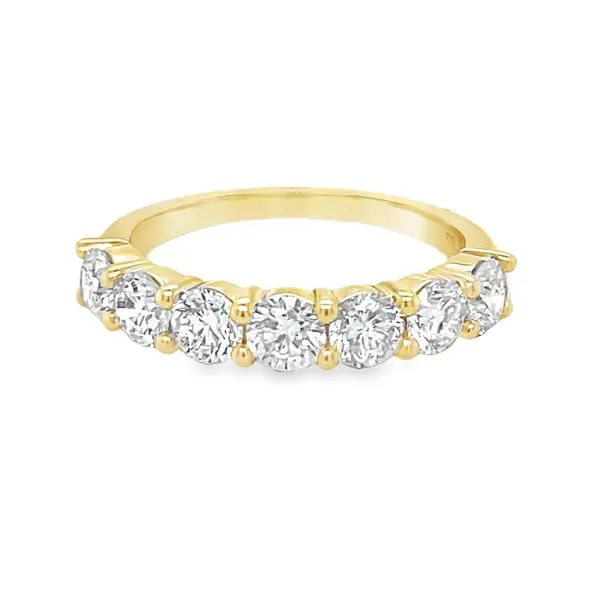14K Yellow Gold Lab- Grown Round Diamond 7- Stone Ring Jo & Co. Jewelers Hardy, VA