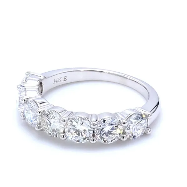 14K White Gold Lab- Grown Round Diamond 7-Stone Ring Jo & Co. Jewelers Hardy, VA