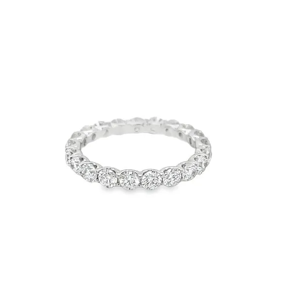 14K White Gold Lab- Grown Round Diamond Eternity Band Jo & Co. Jewelers Hardy, VA