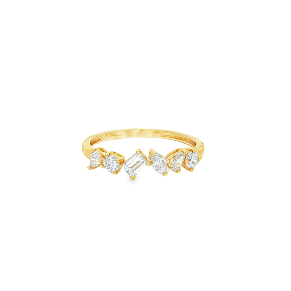 10K Yellow Gold .55 CT Mixed-Cut Diamond Ring Jo & Co. Jewelers Hardy, VA