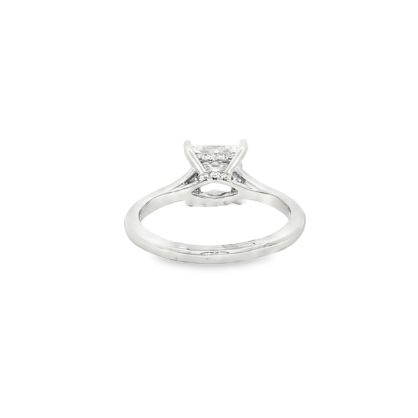14K White Gold 2Ct Princess Lab-Grown Diamond 2.13 CTW Hidden Halo Engagement Ring Image 3 Jo & Co. Jewelers Hardy, VA
