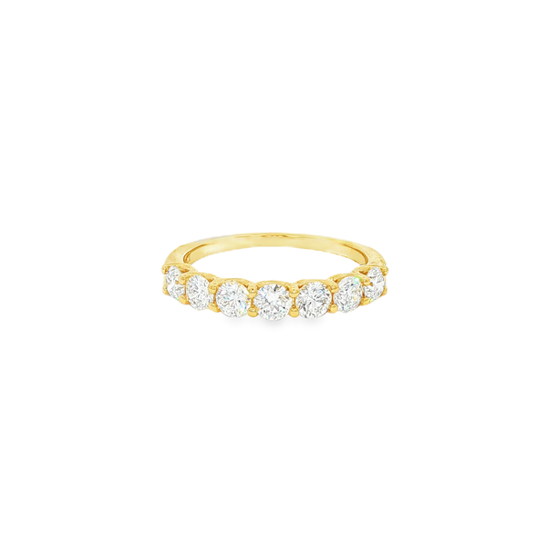 14K Yellow .99 CTW Round Diamond 7-Stone Tapered Ring Jo & Co. Jewelers Hardy, VA