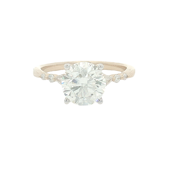 14K Yellow Gold 2.23 CTW Lab-Grown Round & Pear Diamond Engagement Ring Jo & Co. Jewelers Hardy, VA