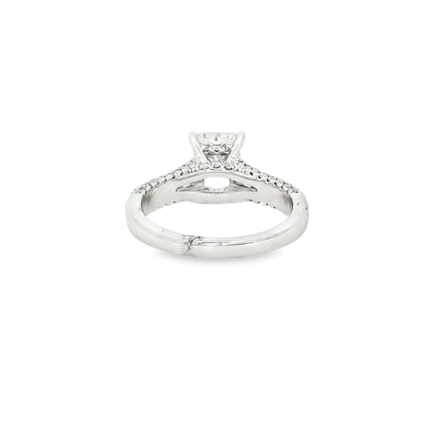 14K White Gold 2.66 CTW Lab-Grown Radiant Diamond Hidden Halo Ring Image 2 Jo & Co. Jewelers Hardy, VA