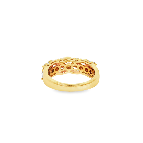 14K Yellow Gold 2.50 CTW Lab-Grown Diamond Double-Row Ring Image 3 Jo & Co. Jewelers Hardy, VA