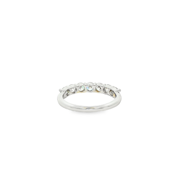 14K White Gold Lab-Grown Round Diamond .93ctw 7-Stone Ring Image 3 Jo & Co. Jewelers Hardy, VA