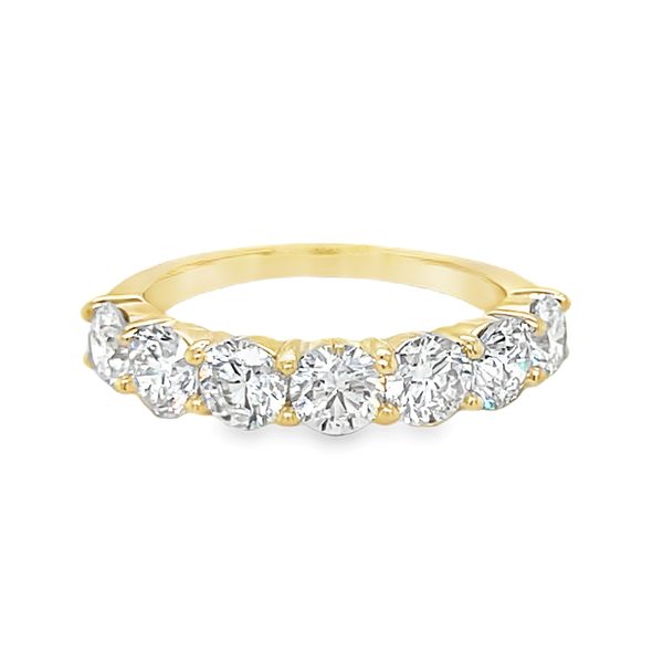 14K Yellow Gold Lab- Grown Round Diamond 7-Stone Ring Jo & Co. Jewelers Hardy, VA