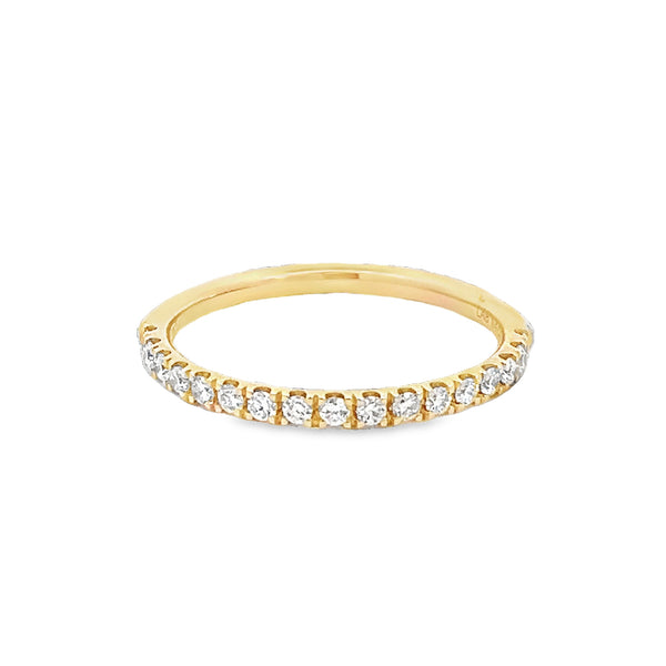 14K Yellow Gold .23 TW Round Diamond Prong-Set Band Jo & Co. Jewelers Hardy, VA