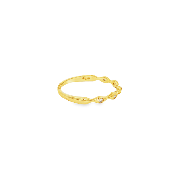 10K Yellow Gold .06 CTW Lab-Grown Diamond 5-Stone Band Image 2 Jo & Co. Jewelers Hardy, VA