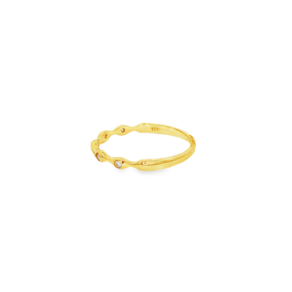 10K Yellow Gold .06 CTW Lab-Grown Diamond 5-Stone Band Image 4 Jo & Co. Jewelers Hardy, VA