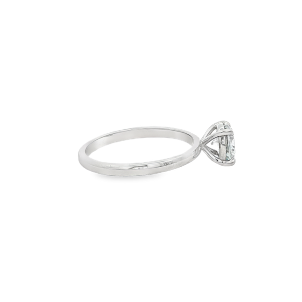 14K White Gold 1.09ct Lab-Grown Round Diamond Solitaire Engagement Ring Image 2 Jo & Co. Jewelers Hardy, VA