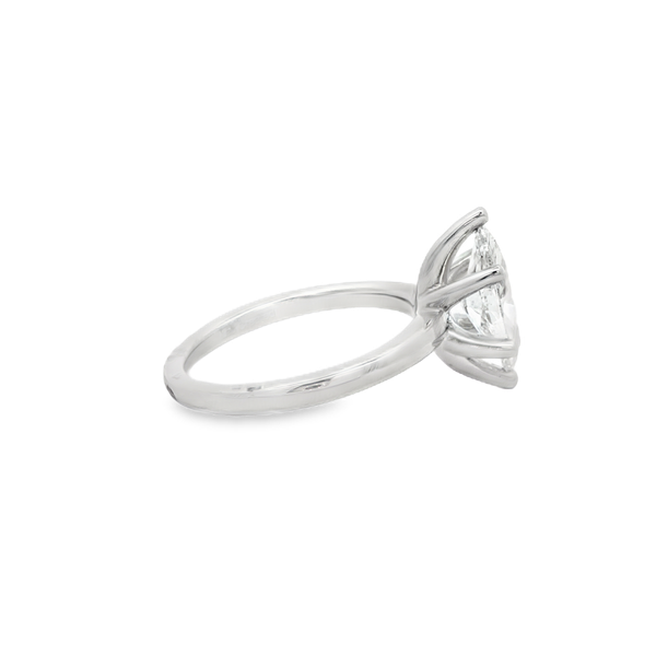 14K White Gold 1.50ct Lab-Grown Marquise Diamond Solitaire Engagement Ring Image 2 Jo & Co. Jewelers Hardy, VA