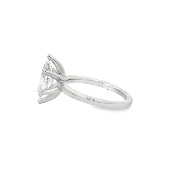 14K White Gold 1.50ct Lab-Grown Marquise Diamond Solitaire Engagement Ring Image 4 Jo & Co. Jewelers Hardy, VA