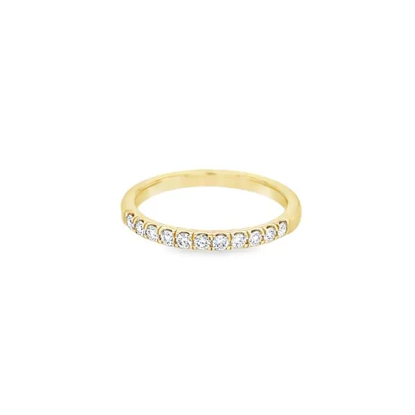 14K Yellow Gold Round Diamond Split- Prong Band Jo & Co. Jewelers Hardy, VA