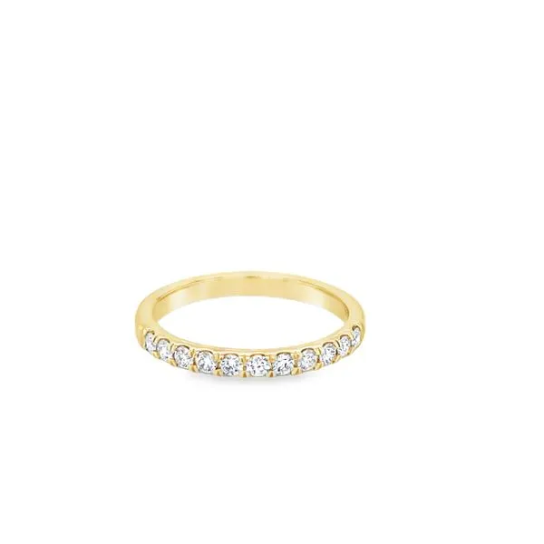 14K Yellow Gold Round Diamond Split- Prong Band Jo & Co. Jewelers Hardy, VA
