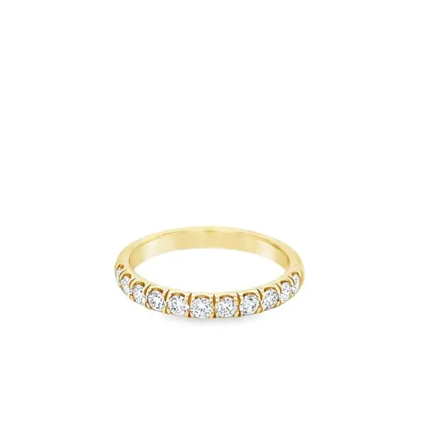 14K Yellow Gold Round Diamond Split- Prong Band Jo & Co. Jewelers Hardy, VA