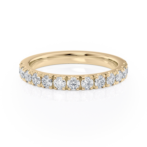 14K Yellow Gold 3/4ct Round Diamond Polished Band Jo & Co. Jewelers Hardy, VA