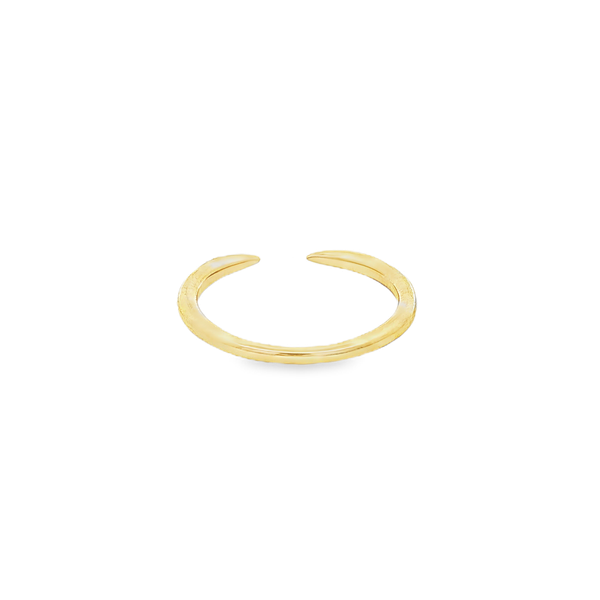 Gabriel 14K Yellow Gold .05tw Round Diamond Tip Stackable Ring Image 3 Jo & Co. Jewelers Hardy, VA