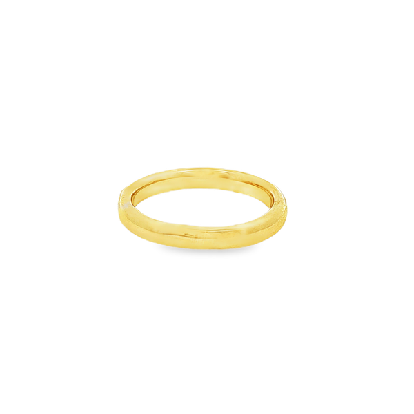 Gabriel 14K Yellow Gold .12ctw Flush-Set Diamond Band Image 3 Jo & Co. Jewelers Hardy, VA