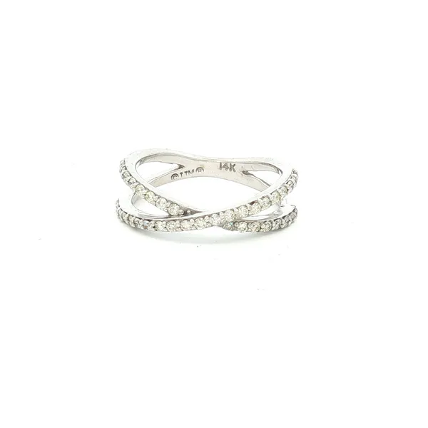 14K White Gold Criss-Cross Double Diamond Ring – .40 Ct Jo & Co. Jewelers Hardy, VA