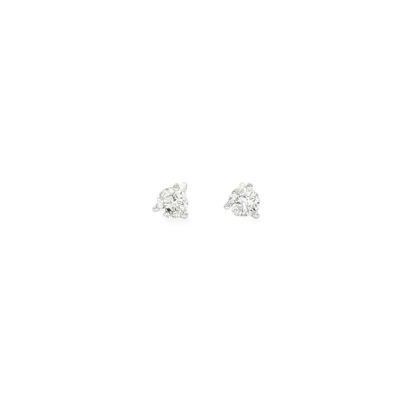 14K White Gold .33ctw Round Diamond Stud Earrings Jo & Co. Jewelers Hardy, VA