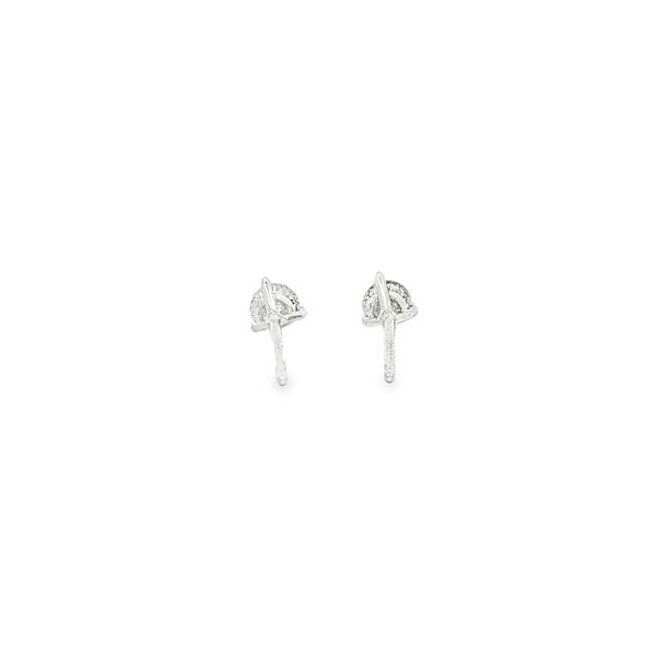 14K White Gold .42ctw Round Diamond Martini Stud Earrings Image 3 Jo & Co. Jewelers Hardy, VA