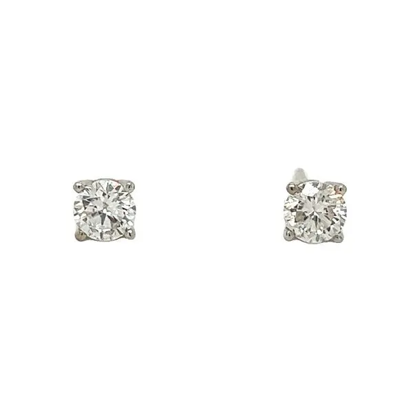 14K White Gold Round .76tw Diamond Studs Jo & Co. Jewelers Hardy, VA