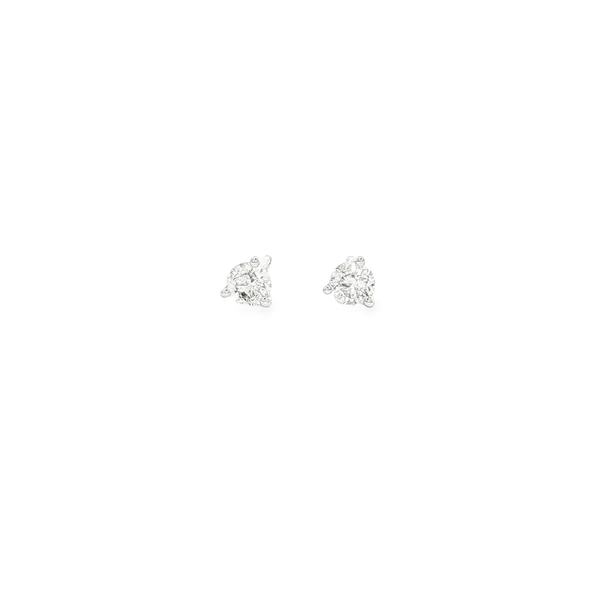 14K White Gold 3/8ctw Round Diamond Martini Stud Earrings Jo & Co. Jewelers Hardy, VA