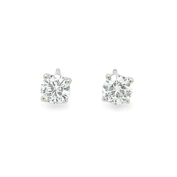 14K White Gold Round .75tw Diamond Studs Jo & Co. Jewelers Hardy, VA